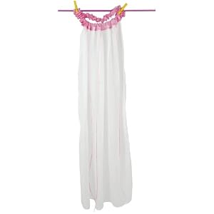 Silk Veil (White/Pink) by Sarah's Silks
