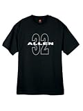 Mens Allen 32 Throwback Black T Shirt Size Small