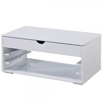 Table basse relevable Clever - Blanc