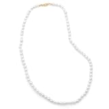 18 Inch 14k Yellow Gold 5-5.5mm Freshwater Pearl Necklace