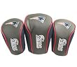 New England Patriots Mesh Golf Barrel Head Cover Set - Football Sports Merchandise