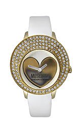 Moschino Cheap and Chic Women’s White Patent Leather Strap Watch
