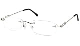 Review UrbanSpecs Readers  / UrbanSpecs Readers Full Readers (Women) Reading Glasses - R2905 Rimless Silver