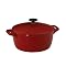 Chefmate® 6.5-qt. Cast Iron Casserole Dish - Red