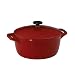 Tramontina Gourmet 6.5 Quart Cast Iron Covered Casserole, Red Enamel