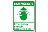 Graphic Signs - Emergency Shower - Plastic 10W X 14H