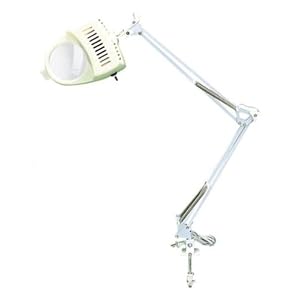 Clamp On Desk Lamp - 3 Diopter Mag Lens - 36 Flex Arm by 