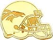14K Gold NFL Denver Broncos Football Helmet Tie Tac