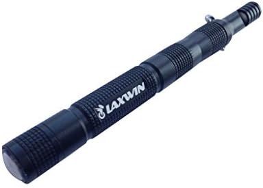 LAXWIN LD3S Aerospace aluminum alloy Magnesium Fire Starter, Scraper, Whistle, Compass, Keychain, BONUS Gifts, 3 Colors Optional (Black)