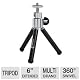 Free Turbofrog Table Tripod - 6-Inch, 360-Degree Swivel Rotation, Nonslip Rubber Feet