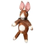 Wild Woolie Rabbit Hand Felted Finger Puppet Ornament - Fair Trade from Nepal