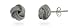 Eve's Addiction Textured Knot Mesh Sterling Silver Earrings