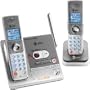 AT&T SL82218 DECT 6.0 Digital Dual Handset Answering System - Titanium and Carbonite