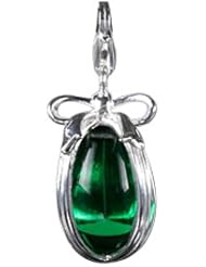 SilveRado(tm) VRG155-2 Verado Murano Glass Hope and Growth Bead / Charm