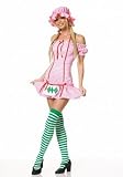 3PC Strawberry Shortcake Berry Gingham Girl Sexy Holiday Party Costume