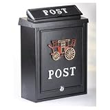 from mail direct Cast Aluminium Black Mail Box