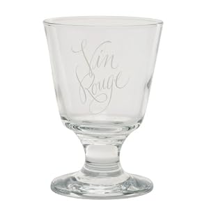America Retold Taverna Vin rouge 7-1 2-Ounce Hand-Blown Glasses, Set of 6 by America Retold