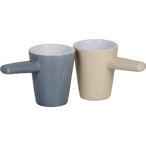 tavola swiss 5048725 Scanpart Espressotassen 2 St&uuml;ck grau / beige im Preisvergleich 