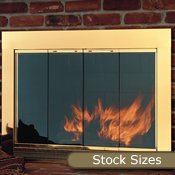 Slimline Fireplace Glass Door