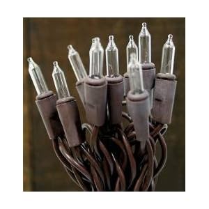 15 Count Electric Clear Lights with Brown Cord
