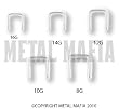 STEEL STAPLE SHAPED SEPTUM RETAINER SEPRET14A -14G
