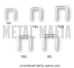 STEEL STAPLE SHAPED SEPTUM RETAINER SEPRET16A -16G