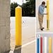 Eagle 1732 HDPE 4" Bumper/Bollard Post Sleeve, Yellow, 5.75" OD, 56" Height