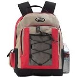 Extreme Pak Taupe and Red Multi-Use Backpack