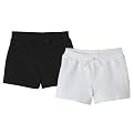 Toddler Girls' Circo® 2-pack Knit Shorts - Ebony/White
