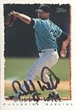 Bobby Witt, Florida Marlins Autographed Card