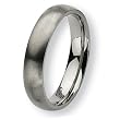 Rounded Brushed Titanium Ring (5.0 mm) - Sizes 6-13