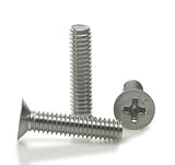 Miniature Stainless Steel 18-8 Flat Head Phillips Machine Screw 0-80, MS24693C-420