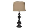 Kenroy Home Stratton 29 Inch Table Lamp In Oil Rubbed Bronze Finish With A Taupe Tapered Drum Shade