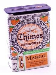 Chimes All Natural Mango Ginger Chews - 2 oz Tin
