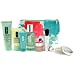 Search : Travel Set: Liquid Soap + Lotion 2 + DDML + Moisture Surge Gel Cream + Turnaround Renewer + Face Powder + Brush + Bag - 7pcs+1bag