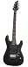 Schecter Omen FR Active 6-String Electric Guitar, Satin Black