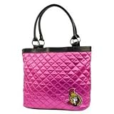 NHL Ottawa Senators Pink Quilted Tote