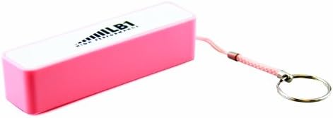 LB1 High Performance New Emergency Power Bank for Nokia Lumia 1520 - 16GB - Glossy Red Portable External Battery 2200mAh 5V/1A Mini Universal Power Bank with Key Chain (Pink)