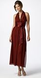 MAGGY LONDON LONG HALTER DRESS