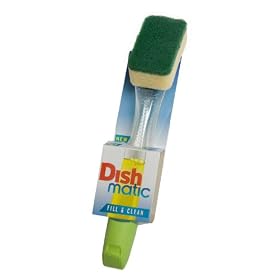 3 x Dishmatic Washing Up Brushes with Heavy Duty Sponge