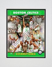 Photo File Boston Celtics 2008 NBA Finals Gold Limited Edition Composite Matted Photo