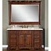 58" Bathroom Marble Single Sink Vanity + Mirror 199CM/M