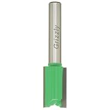 Grizzly C1475 Double Fluted Straight Bit, 1/4 Shank, 15/32 Dia.