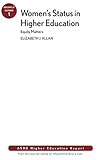 Women's status in higher education : equity matters