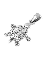 Sterling Silver Turtle Pendant