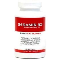 Sesamin Rx- Supranatural Rx Sesamin Fat Burner, 120c