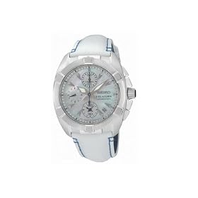 Seiko Velatura Diamond Alarm Chronograph Ladies Watch SNDZ41