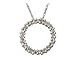 .35CTW Diamond Circle Pendant 14kt White Gold