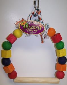 Vo-Toys Amazonia 8.5in Heavy Duty Swing with Rope Bird Toy
