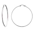 925 Sterling Silver 2 Inch Hoop Earrings